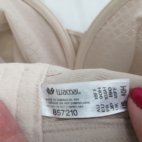 Wacoal Visual Effects Minimizer Lace Bra Plus Size 40H - Picture 14 of 16